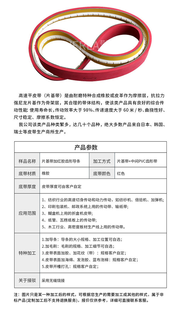片基带加导条