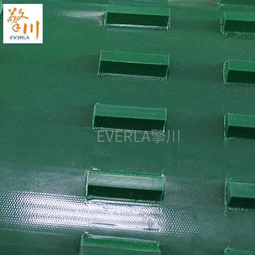 PVC绿色挡板输送带细节图4