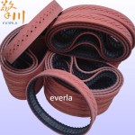 拉膜机皮带_打孔无缝红胶同步带